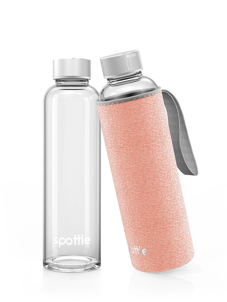 Trinkflasche Glas mit Neoprenhülle – 500 ml