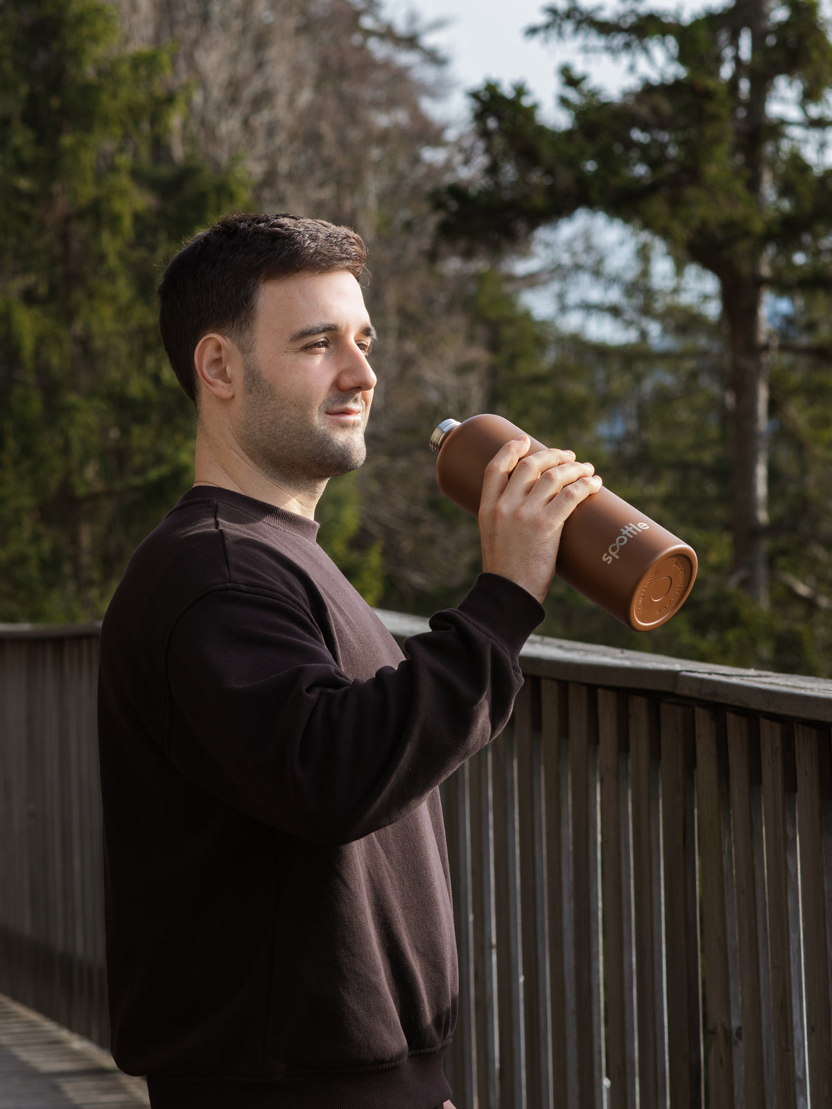 Thermos- Trinkflasche aus Edelstahl – 1 Liter