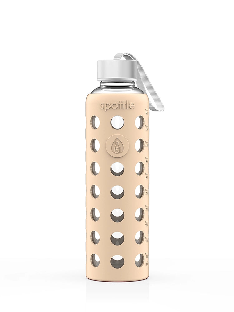 Trinkflasche Glas mit Silikonhülle – 500 ml