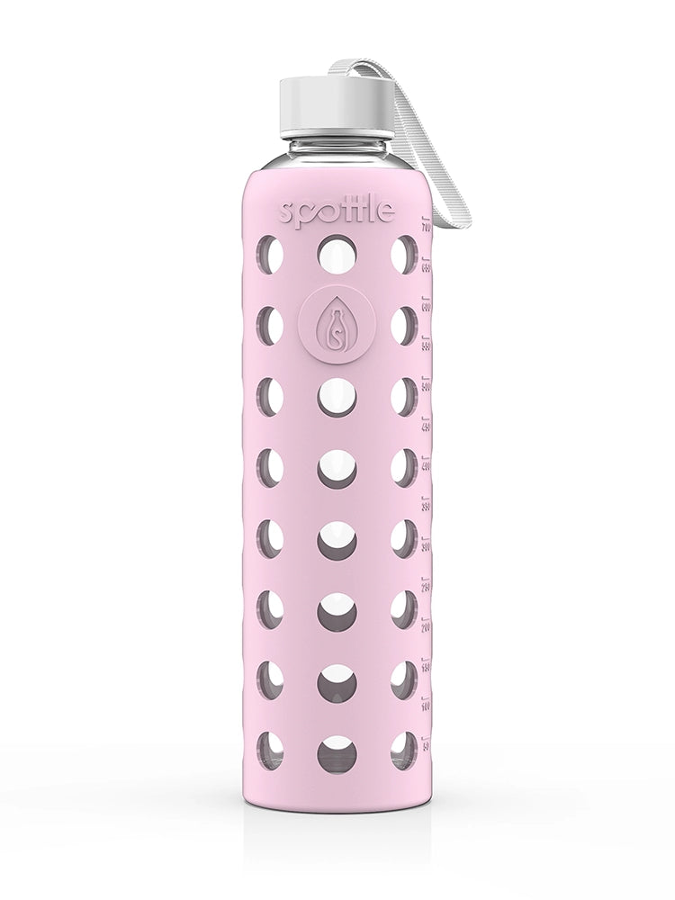 Trinkflasche Glas mit Silikonhülle – 750 ml