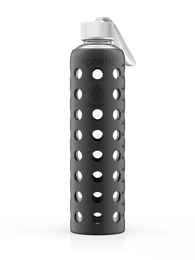 Trinkflasche Glas mit Silikonhülle – 750 ml