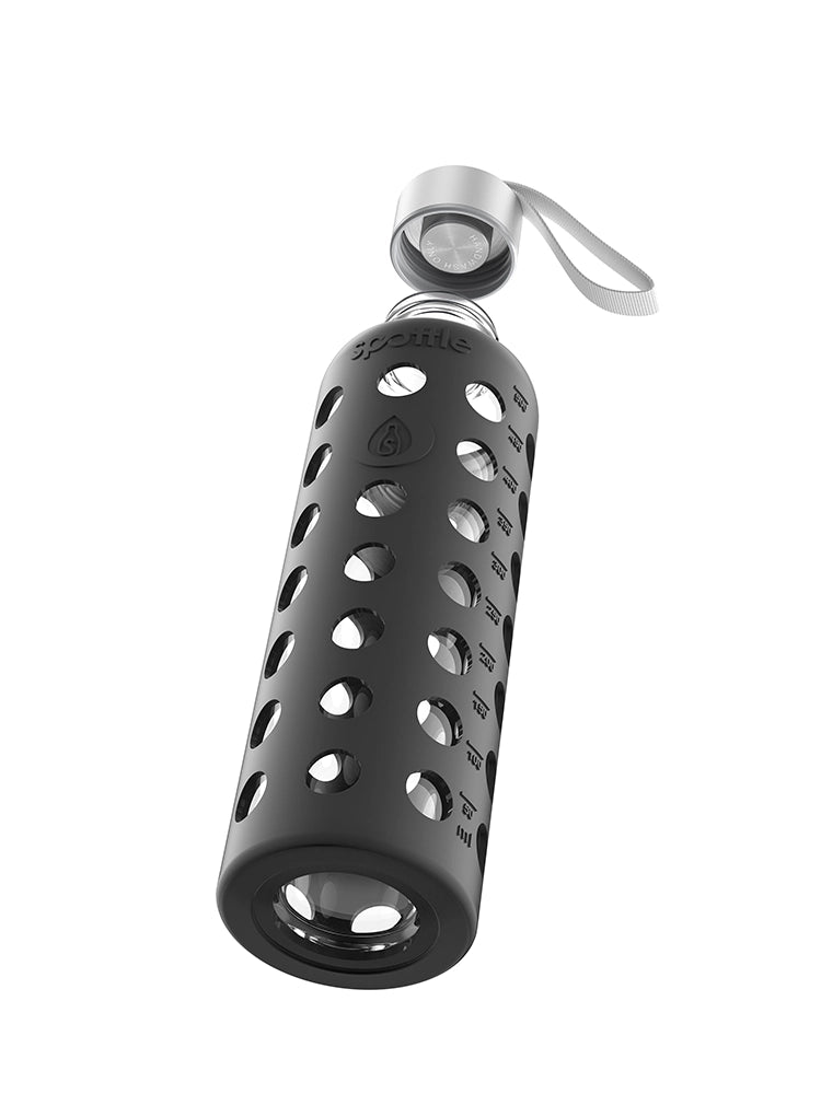 Trinkflasche Glas mit Silikonhülle – 500 ml