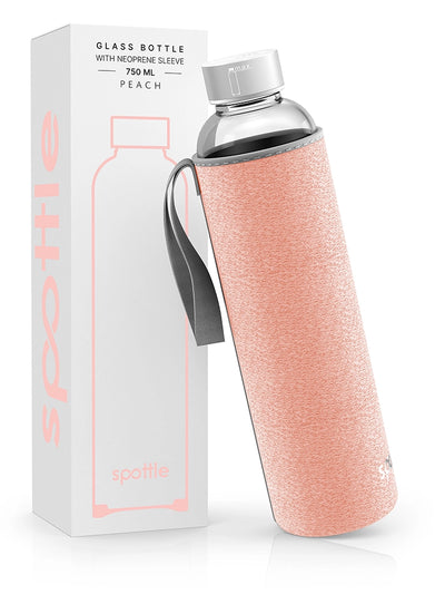 Trinkflasche Glas mit Neoprenhülle – 750 ml