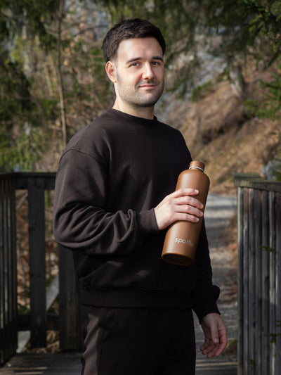 Thermos- Trinkflasche aus Edelstahl – 1 Liter