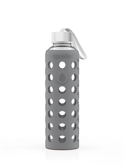 Trinkflasche Glas mit Silikonhülle – 500 ml
