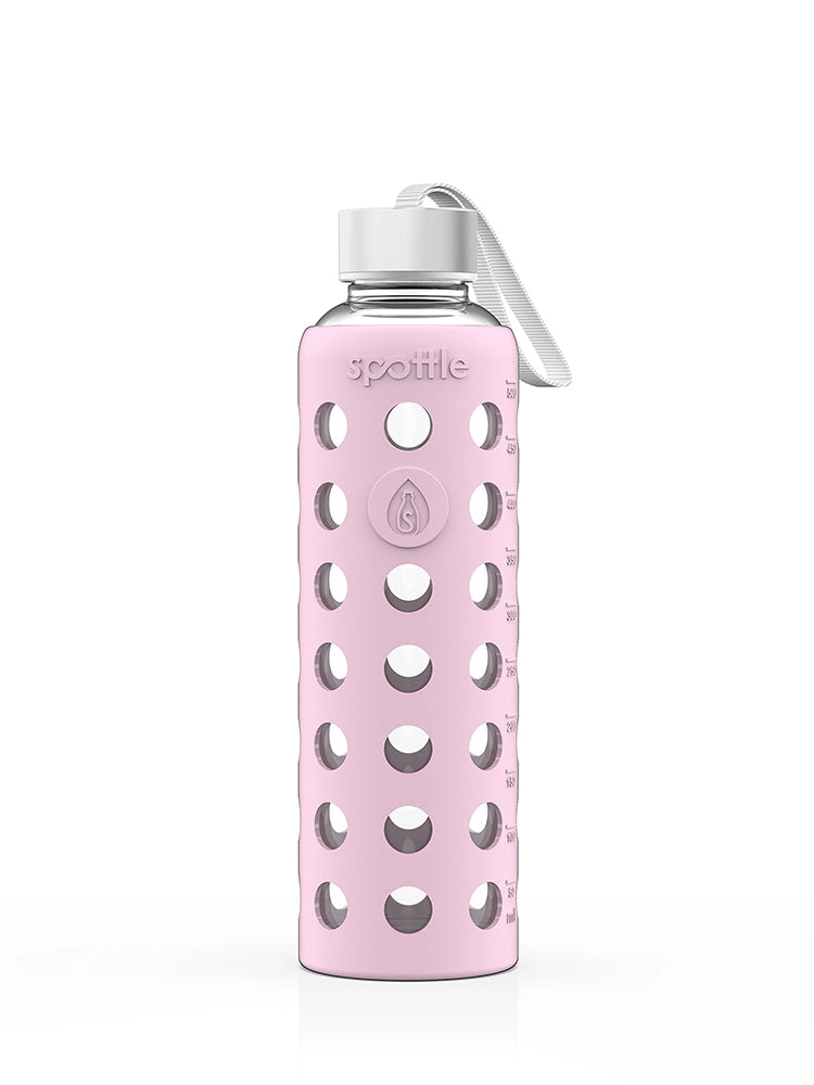 Trinkflasche Glas mit Silikonhülle – 500 ml