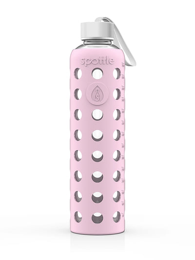 Trinkflasche Glas mit Silikonhülle – 750 ml