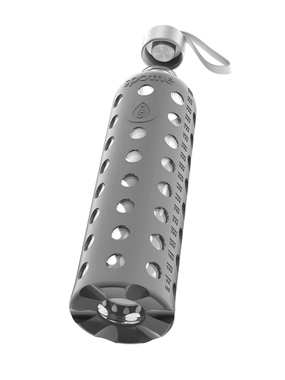 Trinkflasche Glas mit Silikonhülle – 1 Liter